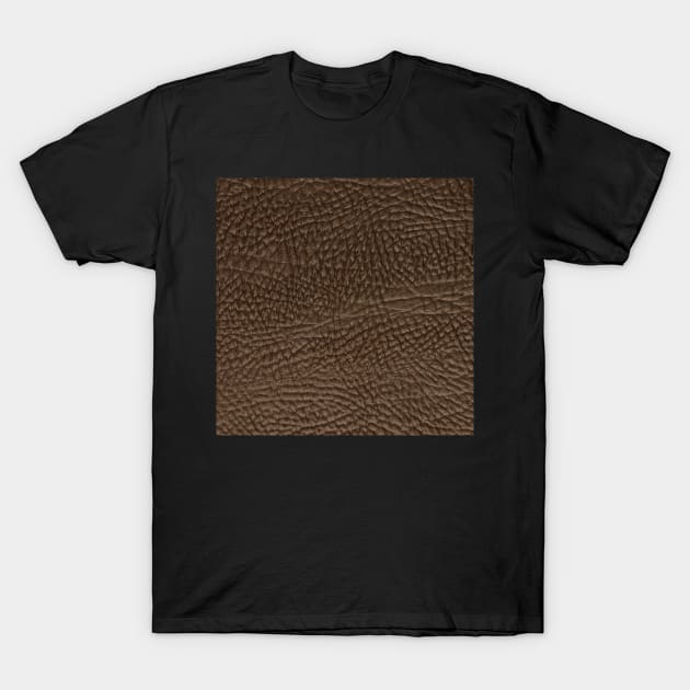 Brown leather texture closeup T-Shirt by homydesign